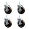 Service Caster 5 Inch High Temp Phenolic 58 Inch Threaded Stem Caster Set with Brake SCC-TS20S514-PHSHT-TLB-58212-4 - alternate 1